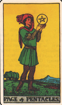 Pentaklių pažas taro